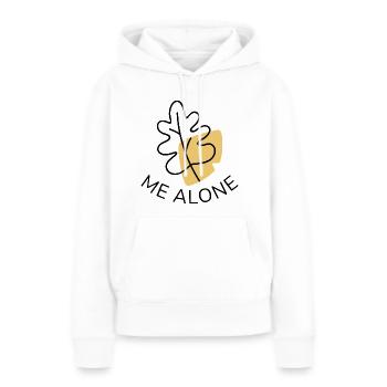 Leaf Me Alone - Frauen Premium Bio Hoodie - Weiß - Vorne - Julia (174cm)
