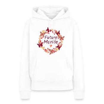 Mariage Femme EVJF Pour Femme Future Mariée - Sweat à capuche Premium bio Femme - blanc - Devant - Julia (174cm)