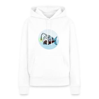 Leuchtfisch Unterwasserlamp - Frauen Premium Bio Hoodie - Weiß - Vorne - Julia (174cm)