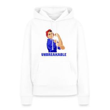 Unbreakable Strong Women Girl Power Feminismus - Frauen Premium Bio Hoodie - Weiß - Vorne - Julia (174cm)