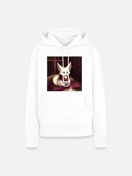 Fennek Wüstenfuchs - Frauen Premium Bio Hoodie - Weiß