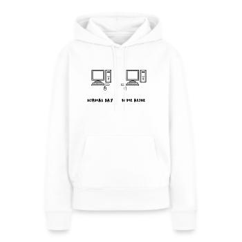 Computer Porno Masturbation Wichsen Sex Internet - Frauen Premium Bio Hoodie - Weiß - Vorne - Julia (174cm)