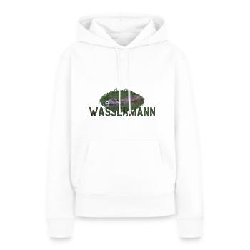 Wassermann Sternzeichen Wassermann - Frauen Premium Bio Hoodie - Weiß - Vorne - Julia (174cm)