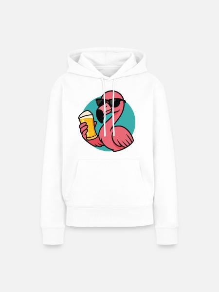 Tropical Drunkbird - Frauen Premium Bio Hoodie - Weiß