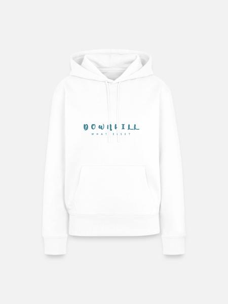 Downhill - Frauen Premium Bio Hoodie - Weiß