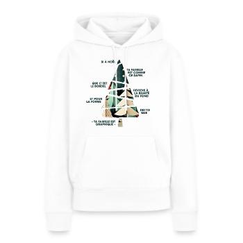 WEIHNACHTSBAUM DIAGRAMM FARBEN 2 - Frauen Premium Bio Hoodie - Weiß - Vorne - Julia (174cm)