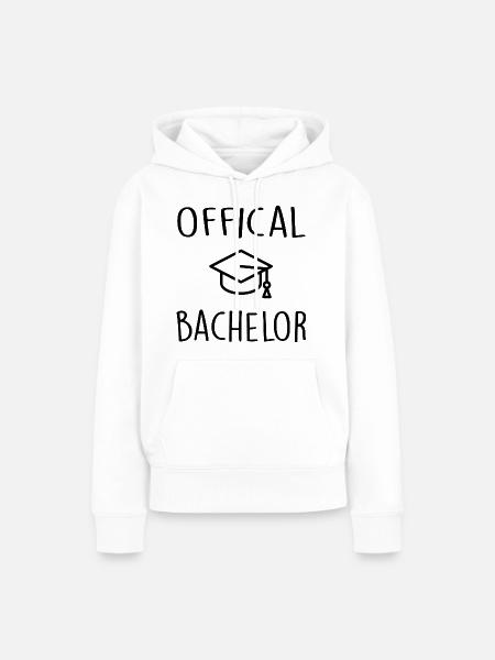 offical bachelor, student - Frauen Premium Bio Hoodie - Weiß