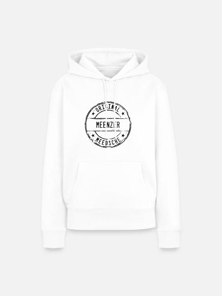 Mainz Meenzer Meedsche Stempel Mädchen Geburt Baby - Frauen Premium Bio Hoodie - Weiß