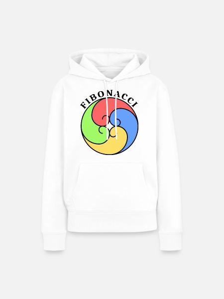 Fibonacci - Frauen Premium Bio Hoodie - Weiß