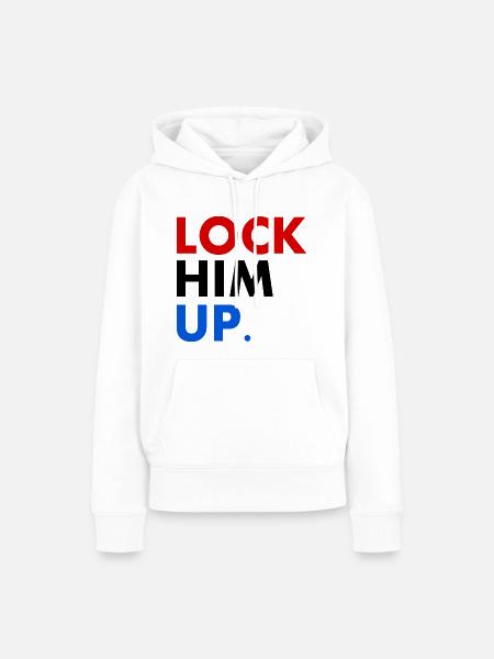 Lock him up - Frauen Premium Bio Hoodie - Weiß