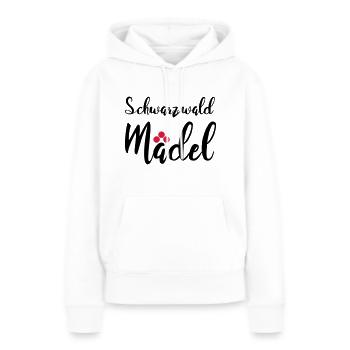 Schwarzwaldmädel - Frauen Premium Bio Hoodie - Weiß - Vorne - Julia (174cm)