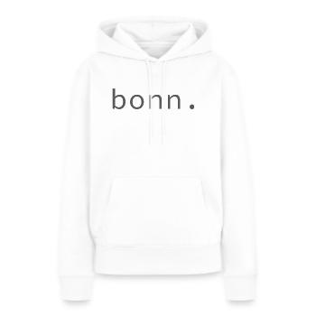 bonn. - Frauen Premium Bio Hoodie - Weiß - Vorne - Julia (174cm)