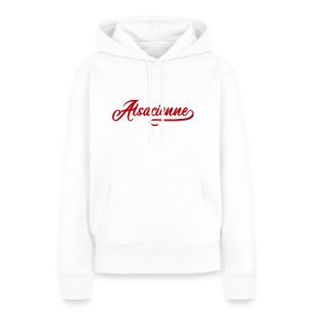 Elsässisch - Frauen Premium Bio Hoodie - Weiß - Vorne - Julia (174cm)