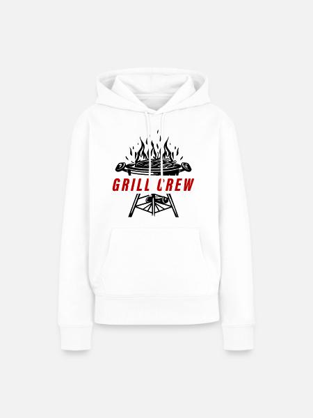 Grill Crew Grillen - Frauen Premium Bio Hoodie - Weiß
