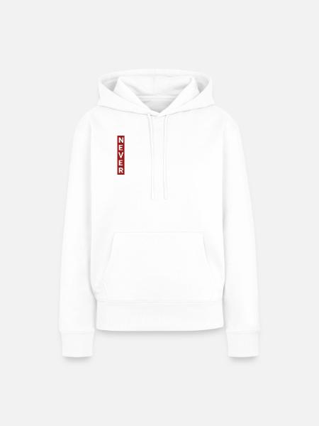 Null Bock,Never ,kein Bock Motivation - Frauen Premium Bio Hoodie - Weiß