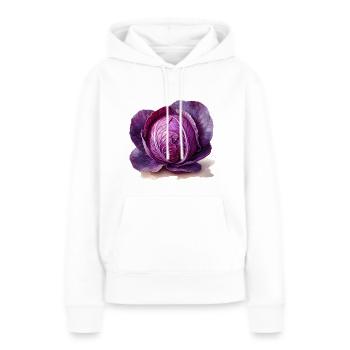 Red cabbage - Women’s Premium Organic Hoodie - white - Front - Julia (174cm)