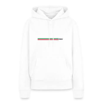 Italia - Frauen Premium Bio Hoodie - Weiß - Vorne - Julia (174cm)