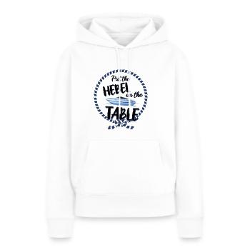 Boot Motorboot Sportboot Gas Hebel Käptain - Frauen Premium Bio Hoodie - Weiß - Vorne - Julia (174cm)