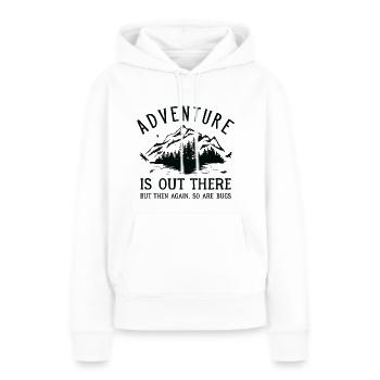 Adventure Bugs - Frauen Premium Bio Hoodie - Weiß - Vorne - Julia (174cm)
