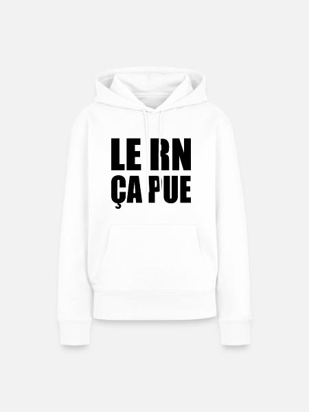 Der RN stinkt - Frauen Premium Bio Hoodie - Weiß