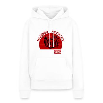 Married Hochzeit Braut Bride Party Time Ring - Frauen Premium Bio Hoodie - Weiß - Vorne - Julia (174cm)