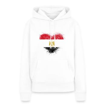 Ägypten - Frauen Premium Bio Hoodie - Weiß - Vorne - Julia (174cm)