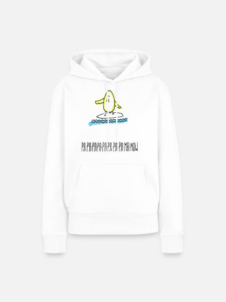 Surfin Bird - Frauen Premium Bio Hoodie - Weiß