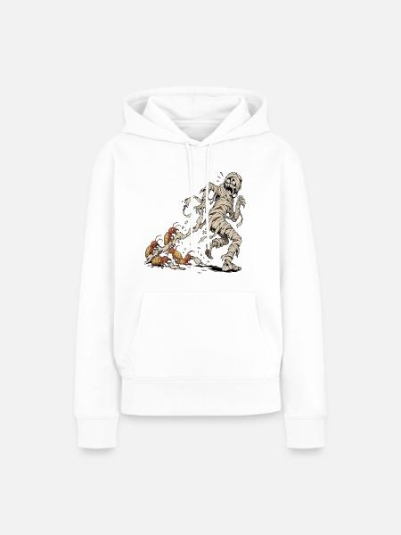 Mumie vs. Termiten - Frauen Premium Bio Hoodie - Weiß