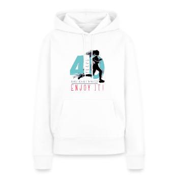 Runner - 40th Birthday - Women’s Premium Organic Hoodie - white - Front - Julia (174cm)