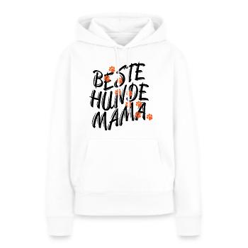 BESTE HUNDE MAMA - HUNDELIEBE - HUNDELIEBHABER - Frauen Premium Bio Hoodie - Weiß - Vorne - Julia (174cm)