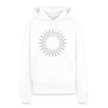feux d'artifice abstrait - Sweat à capuche Premium bio Femme - blanc - Devant - Julia (174cm)