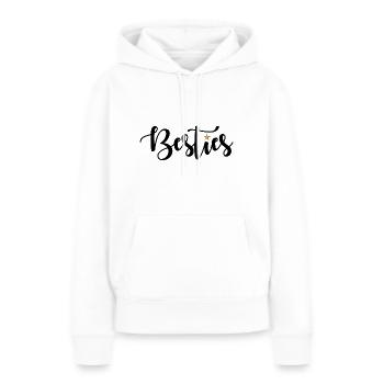 Besties - Frauen Premium Bio Hoodie - Weiß - Vorne - Julia (174cm)
