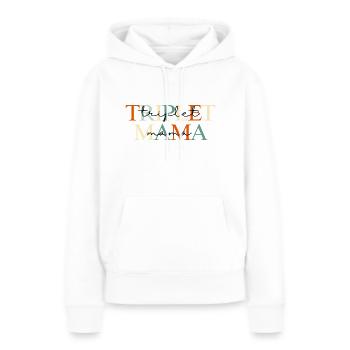 MinimalisticTriplet Mama - Women’s Premium Organic Hoodie - white - Front - Julia (174cm)