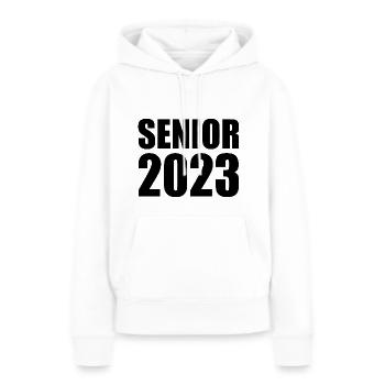 Senior 2023 - Frauen Premium Bio Hoodie - Weiß - Vorne - Julia (174cm)