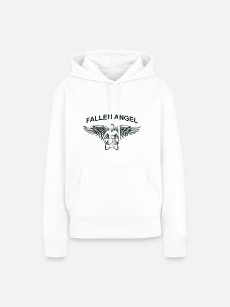 Gefallener Engel - Frauen Premium Bio Hoodie - Weiß
