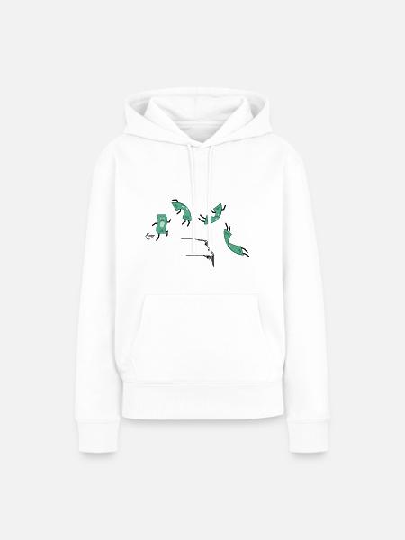 Comic Inflation - Frauen Premium Bio Hoodie - Weiß
