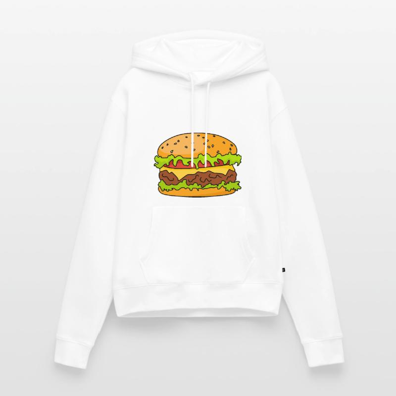 Hamburger oder Cheeseburger Frauen Premium Bio Hoodie