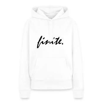 Cadeau fini, sortilège magique de potier hermine - Sweat à capuche Premium bio Femme - blanc - Devant - Julia (174cm)