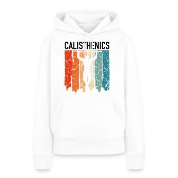 Poirier de gymnastique - Sweat à capuche Premium bio Femme - blanc - Devant - Julia (174cm)