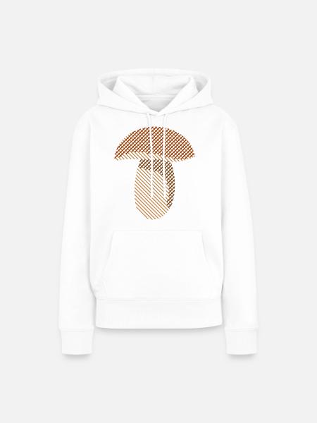 Steinpilz - Frauen Premium Bio Hoodie - Weiß