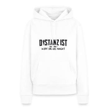 Jogging - Frauen Premium Bio Hoodie - Weiß - Vorne - Julia (174cm)