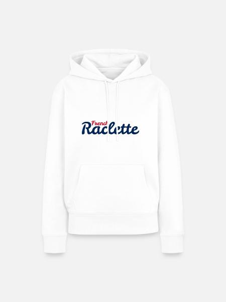 Französisches Raclette - Frauen Premium Bio Hoodie - Weiß