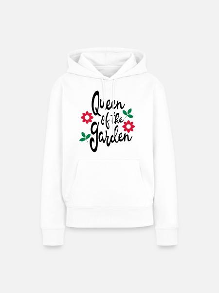 Gärtnerin - Frauen Premium Bio Hoodie - Weiß