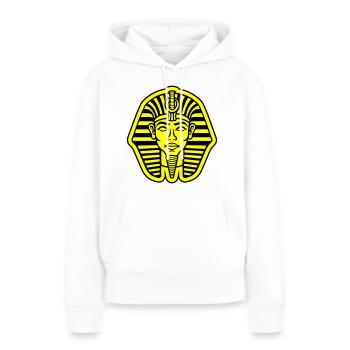 Crâne de pharaon - Sweat à capuche Premium bio Femme - blanc - Devant - Julia (174cm)