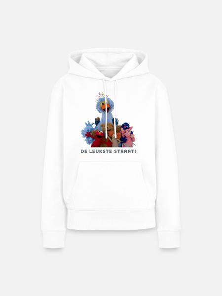 Sesamstraat - De Leukste Straart! - Vrouwen Premium Bio hoodie - wit