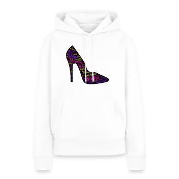Shoe Dark - Women’s Premium Organic Hoodie - white - Front - Julia (174cm)