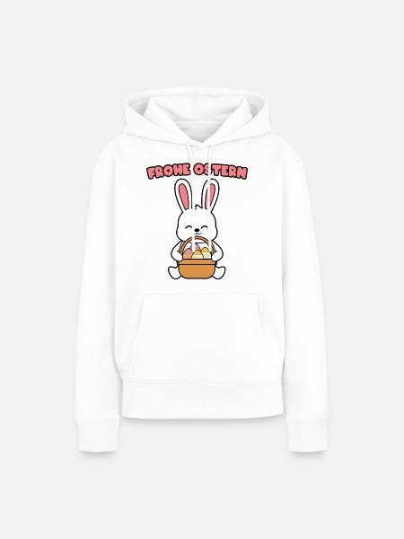 Frohe Ostern - Frauen Premium Bio Hoodie - Weiß
