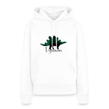 Dinosaurier Dino Vegetarierin Vegetarier Geschenk - Frauen Premium Bio Hoodie - Weiß - Vorne - Julia (174cm)