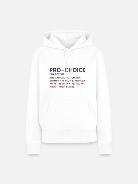 Pro-Wahl - Frauen Premium Bio Hoodie - Weiß