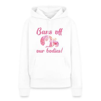 Bannit nos corps - Sweat à capuche Premium bio Femme - blanc - Devant - Julia (174cm)